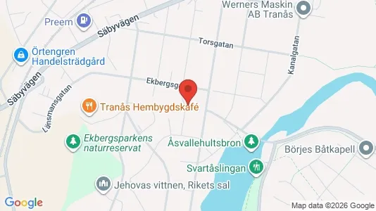 Lägenheter att hyra i Tranås - kort over placeringen