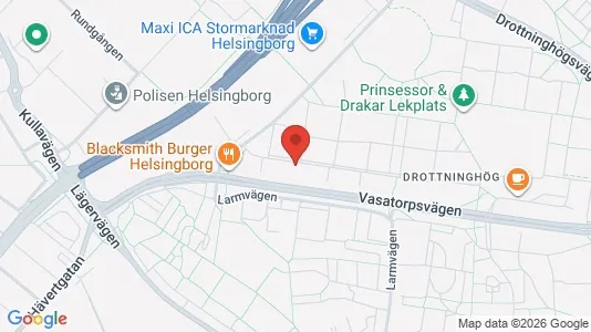 Lägenheter att hyra i Helsingborg - kort over placeringen