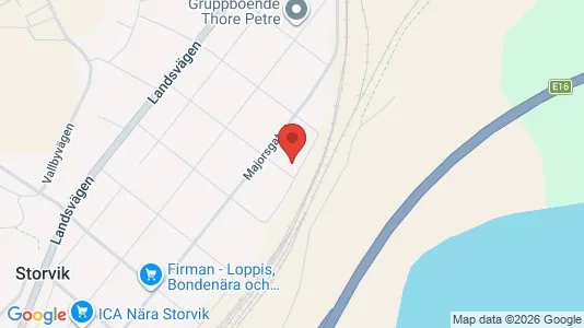 Lägenheter att hyra i Sandviken - kort over placeringen