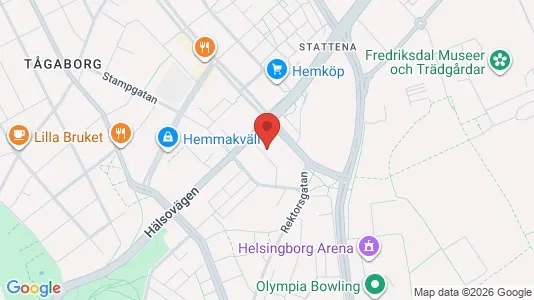 Lägenheter att hyra i Helsingborg - kort over placeringen