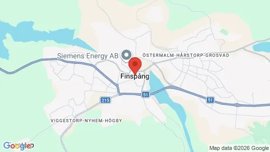 Lägenheter att hyra i Finspång - kort over placeringen
