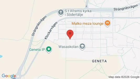 Lägenheter att hyra i Södertälje - kort over placeringen