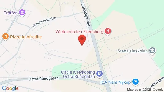 Lägenheter att hyra i Nyköping - kort over placeringen