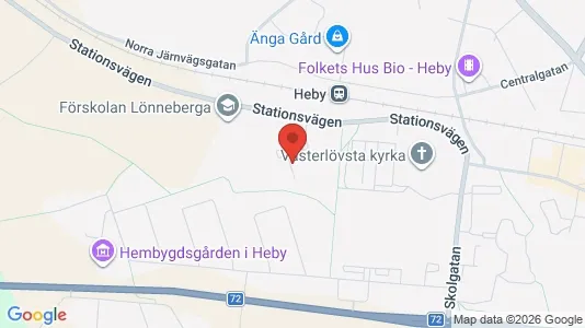 Lägenheter att hyra i Heby - kort over placeringen