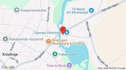 Lägenheter att hyra i Östra Göinge - kort over placeringen