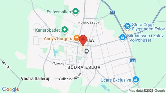 Lägenheter att hyra i Eslöv - kort over placeringen