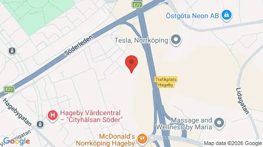 Lägenheter att hyra i Norrköping - kort over placeringen
