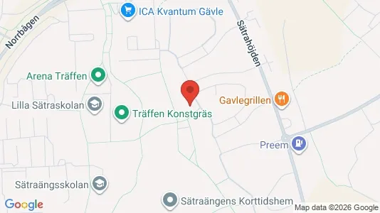 Lägenheter att hyra i Gävle - kort over placeringen