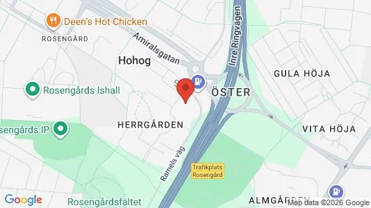 Lägenheter att hyra i Rosengård - kort over placeringen