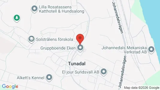 Lägenheter att hyra i Sundsvall - kort over placeringen