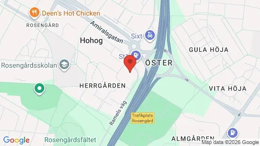 Lägenheter att hyra i Rosengård - kort over placeringen