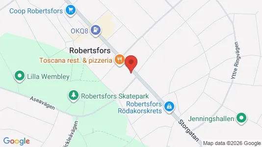 Lägenheter att hyra i Robertsfors - kort over placeringen