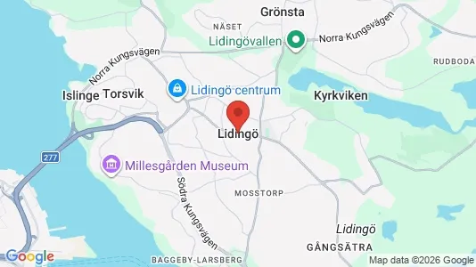 Rum att hyra i Lidingö - Bild från Google Street View