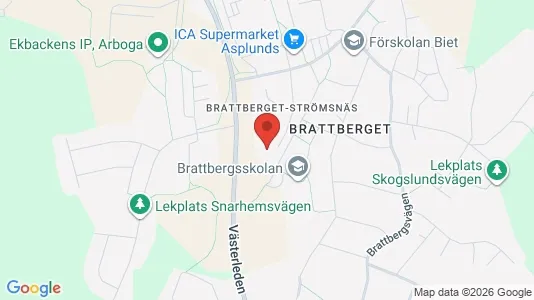 Lägenheter att hyra i Arboga - kort over placeringen