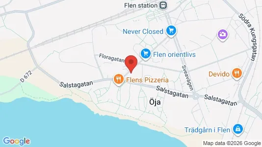 Lägenheter att hyra i Flen - kort over placeringen