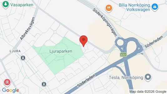 Lägenheter att hyra i Norrköping - kort over placeringen
