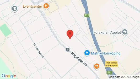 Lägenheter att hyra i Norrköping - kort over placeringen