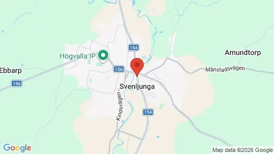 Lägenheter att hyra i Svenljunga - kort over placeringen