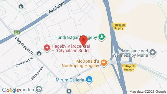 Lägenheter att hyra i Norrköping - kort over placeringen