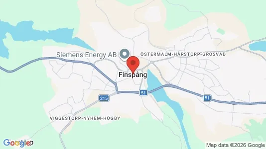 Lägenheter att hyra i Finspång - kort over placeringen