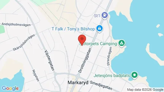 Lägenheter att hyra i Markaryd - kort over placeringen