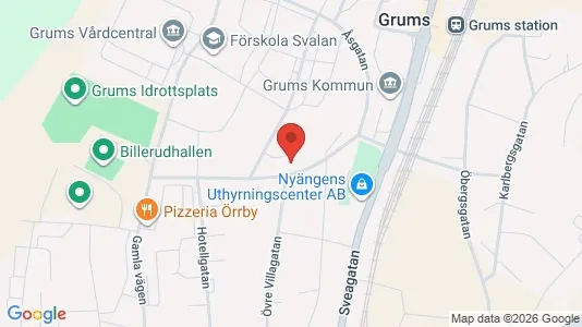 Lägenheter att hyra i Grums - kort over placeringen
