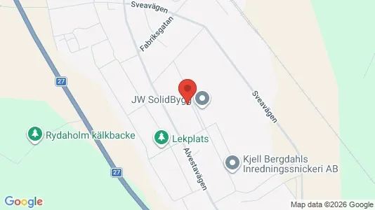 Lägenheter att hyra i Värnamo - kort over placeringen