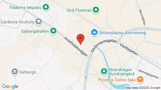 Lägenheter att hyra i Sala - kort over placeringen