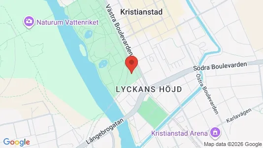 Lägenheter att hyra i Kristianstad - kort over placeringen