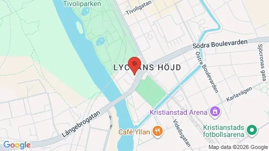 Lägenheter att hyra i Kristianstad - kort over placeringen