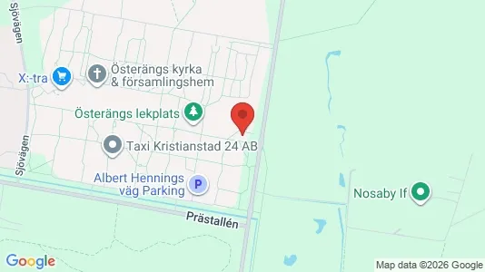 Lägenheter att hyra i Kristianstad - kort over placeringen