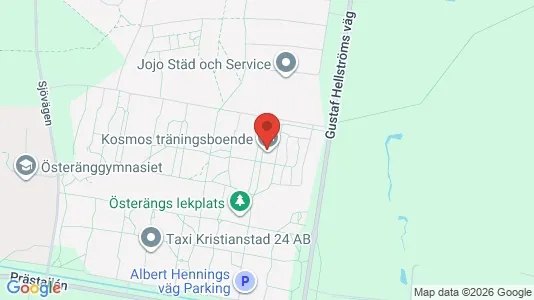 Lägenheter att hyra i Kristianstad - kort over placeringen