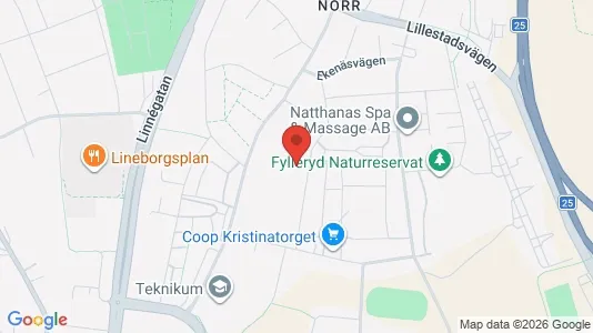 Lägenheter att hyra i Växjö - kort over placeringen