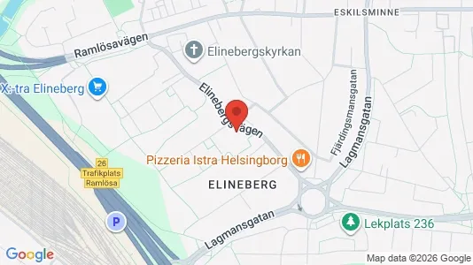 Lägenheter att hyra i Helsingborg - kort over placeringen
