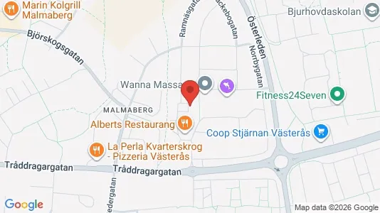 Lägenheter att hyra i Västerås - kort over placeringen
