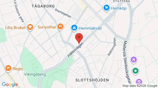 Lägenheter att hyra i Helsingborg - kort over placeringen