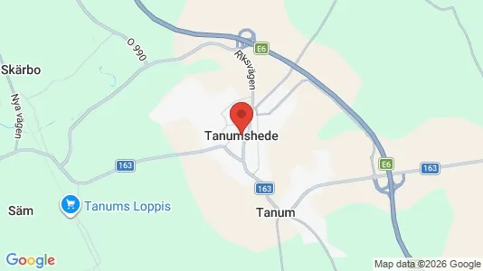 Lägenheter att hyra i Tanum - kort over placeringen