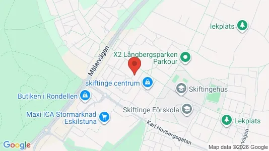 Lägenheter att hyra i Eskilstuna - kort over placeringen