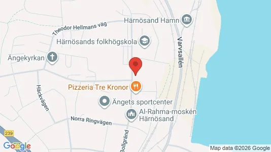 Lägenheter att hyra i Härnösand - kort over placeringen