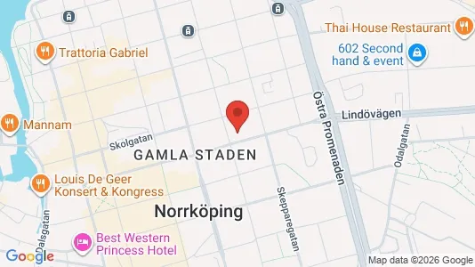 Lägenheter att hyra i Norrköping - kort over placeringen