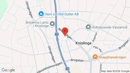 Lägenheter att hyra i Östra Göinge - kort over placeringen