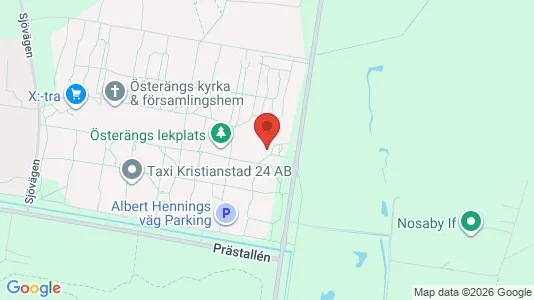 Lägenheter att hyra i Kristianstad - kort over placeringen