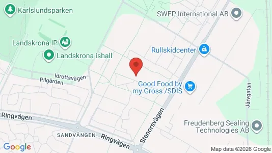 Lägenheter att hyra i Landskrona - kort over placeringen