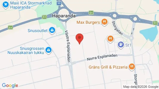 Lägenheter att hyra i Haparanda - kort over placeringen