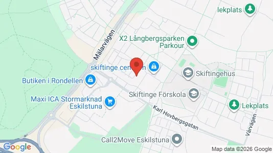 Lägenheter att hyra i Eskilstuna - kort over placeringen