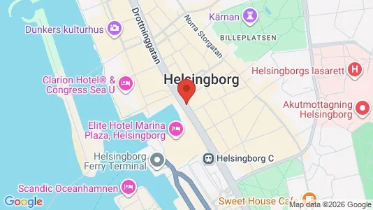 Lägenheter att hyra i Kristianstad - kort over placeringen