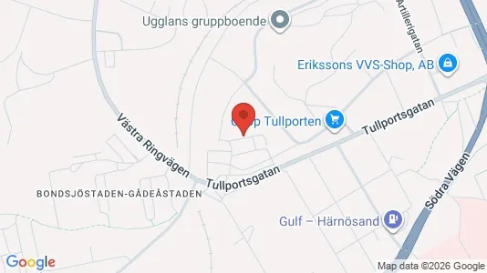 Lägenheter att hyra i Härnösand - kort over placeringen