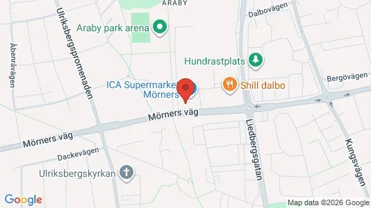 Lägenheter att hyra i Växjö - kort over placeringen