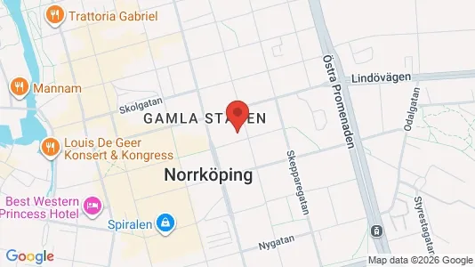 Lägenheter att hyra i Norrköping - kort over placeringen