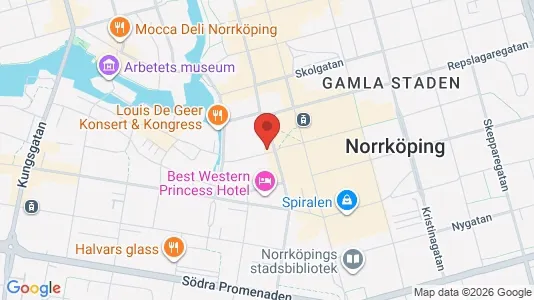 Lägenheter att hyra i Norrköping - kort over placeringen